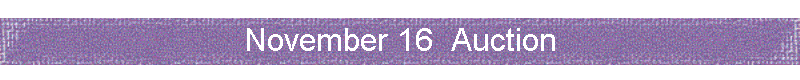 November 16  Auction